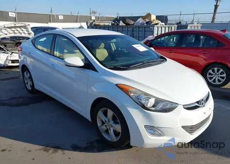 2013 Hyundai Elantra Gls from USA, damaged, VIN 5NPDH4AE4DH308681